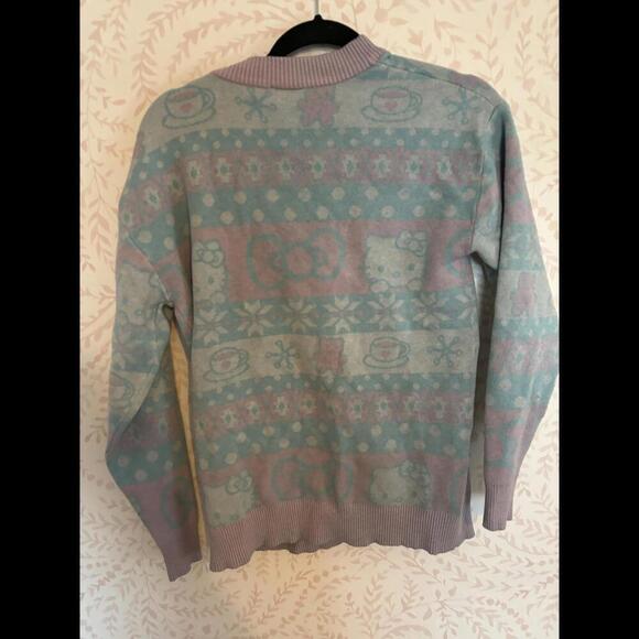 FALL CLEARANCE NWOT Hello Kitty Vintage Cardigan Sweater S - Picture 5 of 5